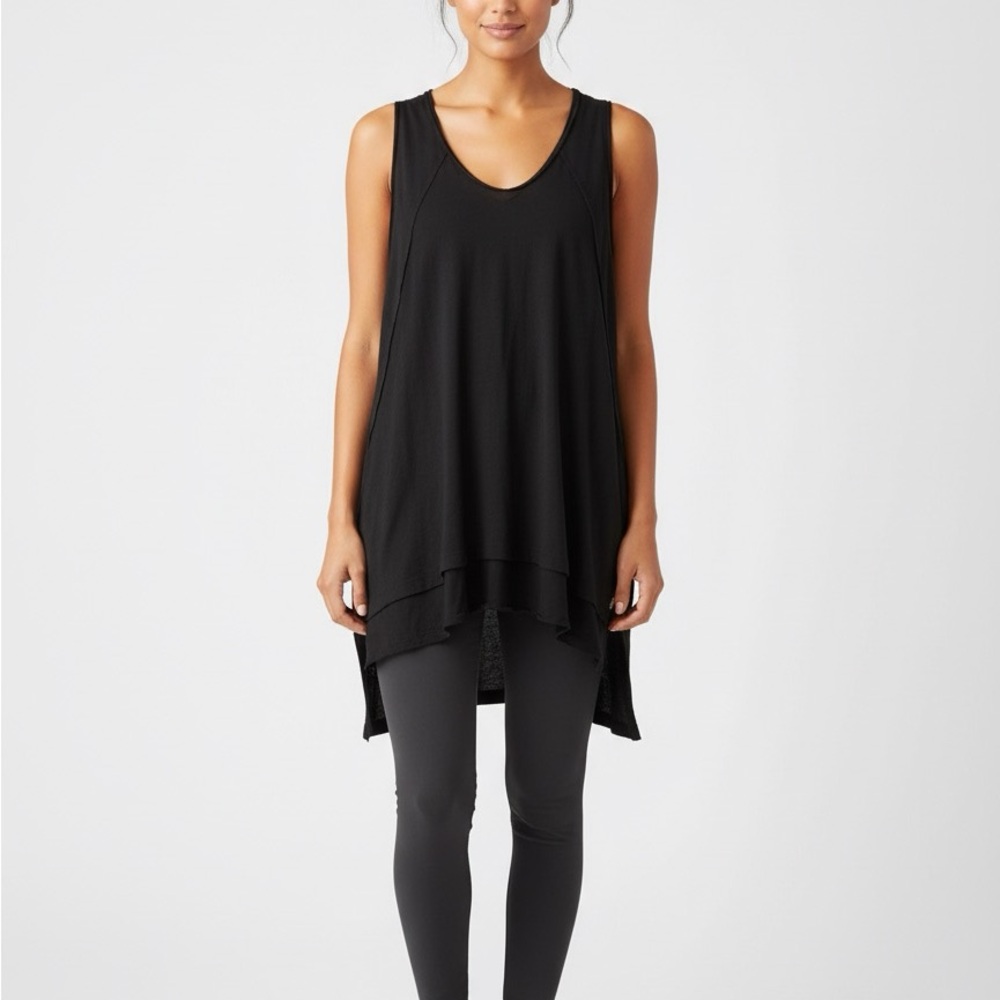 Free people Black Sleeveless Tunic
